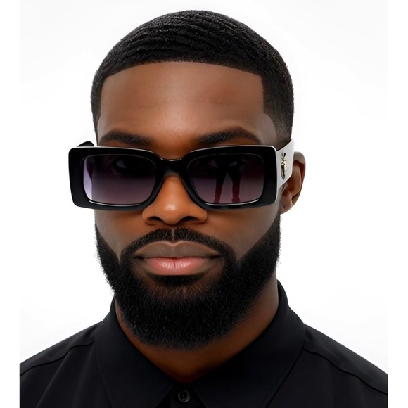 Sunglasses Mens Square Black Lens Outdoor Style Elegant UV400 Protection Cholo - Picture 5 of 10